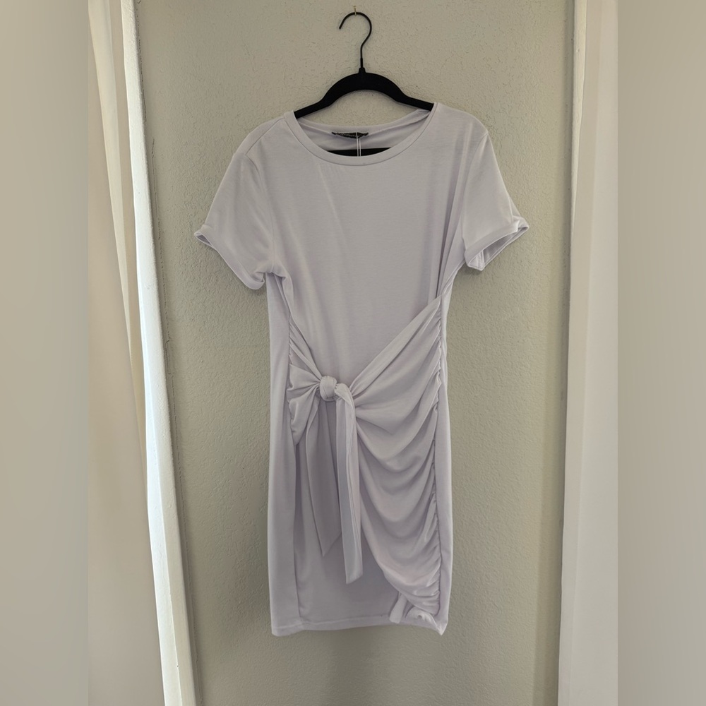 Lillusory white wrap shirt dress. NWT!